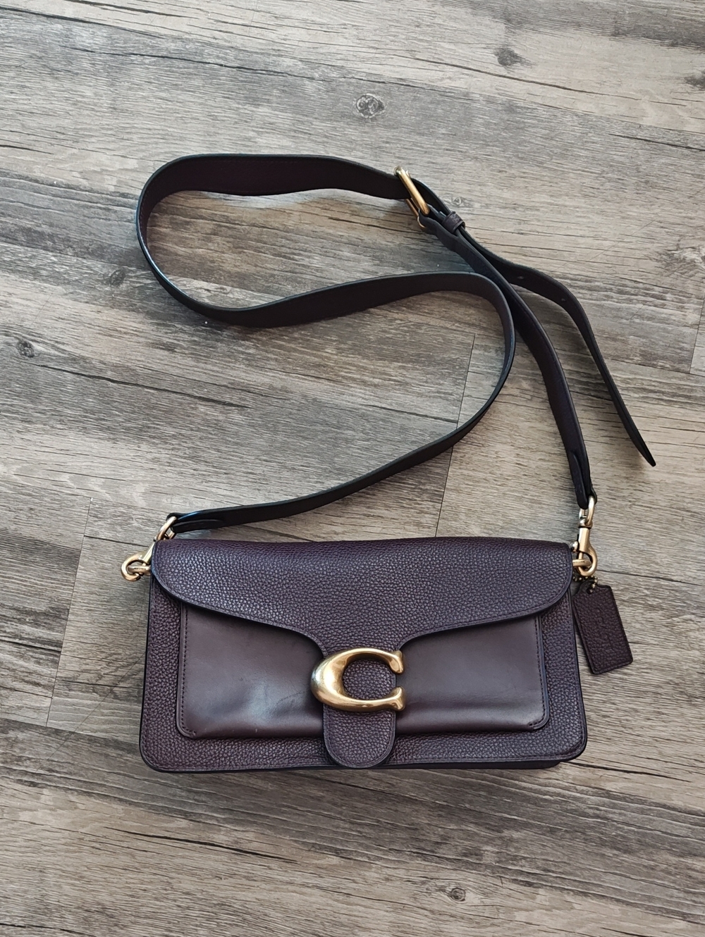 Coach Pebbeled Leather Tabby Shoulder Bag